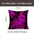 thumbnail image 2 of LALILO Throw Pillow Covers Floral With Roses Watercolor Accent Art Cushion Cover 18" x 18", 2 Pack, 2 of 6