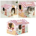 thumbnail image 2 of Cat Scratcher Cat Rest And Play Cat Furniture Hideout Cardboard Cat Corrugated Paper For Traing Resting, 2 of 4