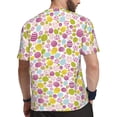 thumbnail image 2 of Wukai Easter Egg Print Men's Short-Sleeved Mesh T-Shirt,Quick-Dry Short Sleeve Workout T-Shirt-4X-Large, 2 of 8