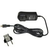 HQRP AC Adapter for OneTouch Verio IQ Blood Glucose Monitoring System Meter Power Supply Cord Adaptor Charger + Euro Plug Adapter