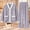 A1_Light Violet, variant on Women 2 Piece Fluffy Fuzzy Fleece Pajamas Sets Button Up V Neck Long Sleeve Sleepwear Plush Jackets Winter Warm Fuzzy Wide Leg Lounge Pj Sweatpants Fluffy Plush Pajamas Outfits Hot Pink M