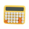 thumbnail image 2 of Portable Desktop Calculator Large Display Big Button 12 digits for Home Yellow Yellow with white, 2 of 8