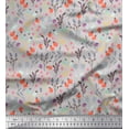thumbnail image 1 of Soimoi Purple Moss Georgette Fabric Triangle Art Geometric Decor Fabric Printed Yard 42 Inch Wide, 1 of 3