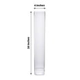thumbnail image 3 of Efavormart 6 Pack | 24" Heavy Duty Square Glass Cylinder Vases, Clear Glass Flower Vase, 3 of 10