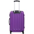 thumbnail image 4 of 3 Pcs Luggage Travel Set Bag ABS Trolley Suitcase Purple, 4 of 7
