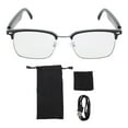 thumbnail image 2 of Lunettes Intelligentes, Lunettes de Soleil Audio Intelligentes pour Hommes Femmes, Micro Intégré, Protection des Yeux, Son Surround 360, Contrôle à une Touche, pour Sorties Décontractées, 2 of 7