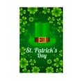 thumbnail image 2 of PEONAVET St. Patrick's Day Garden Flag HangingGreen Shamrocks Yard Flag for Background Outdoor Courtyard Hanging Double Layer Flag, 2 of 8