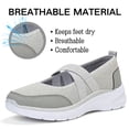 thumbnail image 4 of CHICVOMEY Women's Slip-On Sneakers - Mary Jane Walking Sneakers with Elastic Straps & Cushioned Sole - Breathable Platform Flats for Daily Travel, 4 of 9