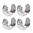 thumbnail image 1 of Uxcell 1.5" Soportes de Varilla de Closet, Soportes de Extremo de Varilla, Flange de Aleación de Zinc 4Pcs, 1 of 3