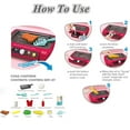 thumbnail image 4 of HUASHENG 20PC Gourmet Cooking Box Toy Simulation Cooking Toy Pretend Play Gourmet Cooking Box Water Fryer Food Cooking Box Play Food Grill With Cooking Utensils Sets Light, 4 of 5