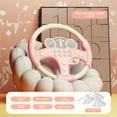 thumbnail image 1 of Battery-Powered Kids' Educational Steering Wheel Toy with Flashing Lights & Music – Multifunctional Pink-White Rabbit Design, Suction Cup Included, Durable Plastic Construction for Early Learning &, 1 of 6