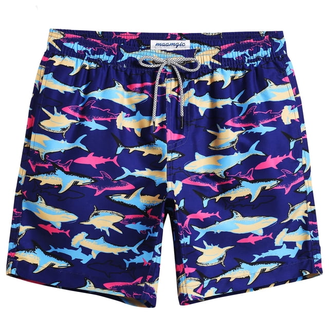Bañador Maamgic Quick Dry Shorts de baño para hombre Shark