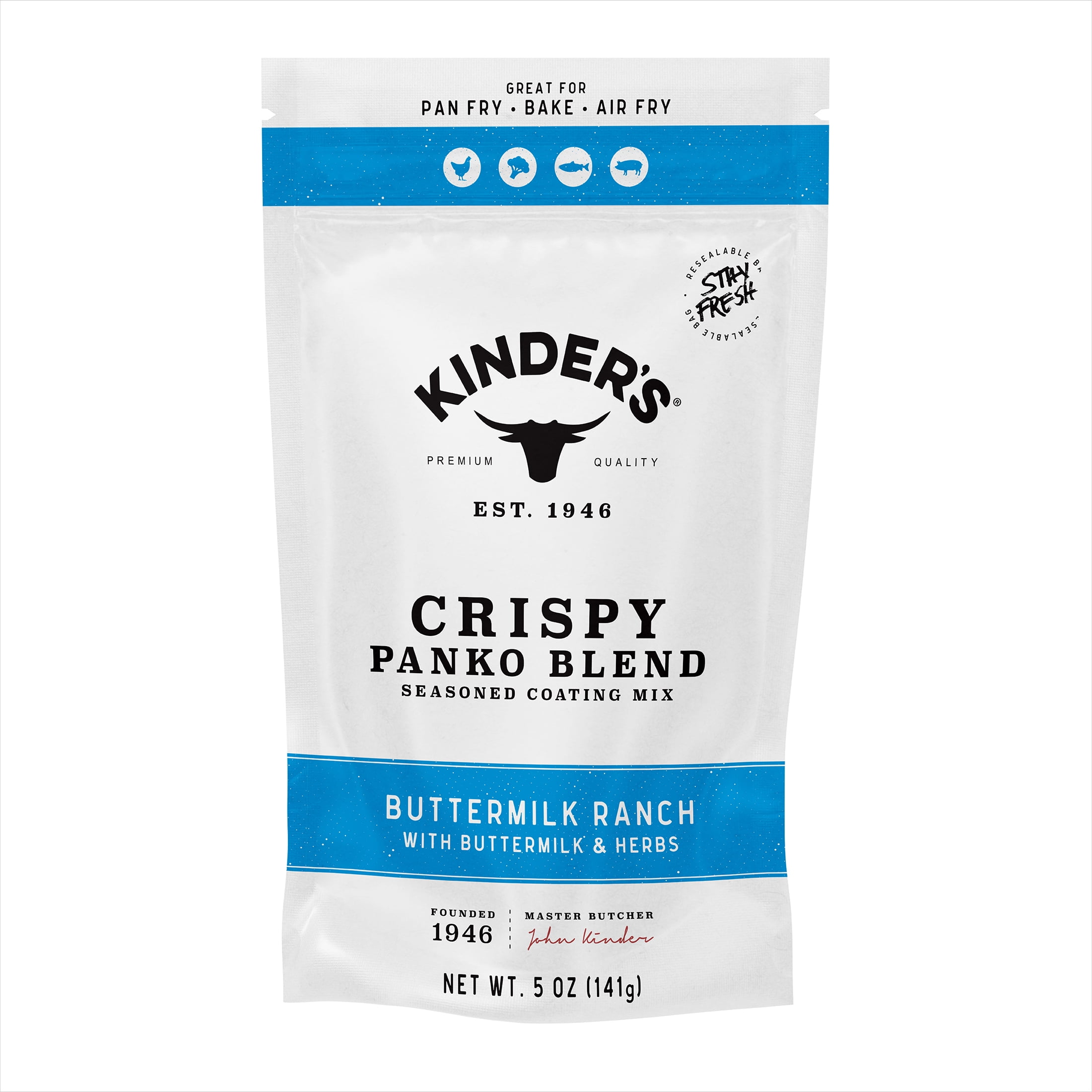 Kinder's Buttermilk Ranch Seasoned Panko Bread Crumb Coating