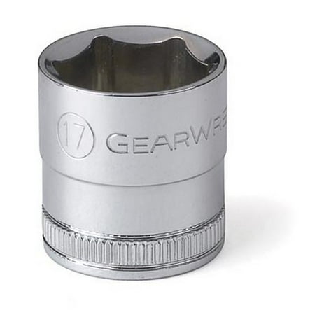 

2PK Gearwrench 80385 3/8 Drive 6 Point Metric Socket 17mm