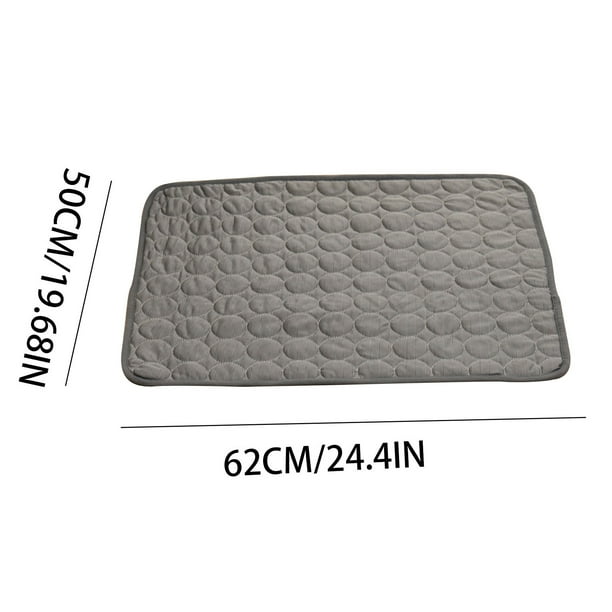 Xihbxyly Tapete de Hielo de Verano para Mascotas, Diseño de Seda Refrescante, Enfriamiento Rápido, Alivia El Dolor Articular, Cómodo Colchón para Dormir, Tela Suave y Transpirable, Suministros para M
