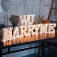 thumbnail image 5 of Luces LED de marquesina con letras, 26 letras del alfabeto iluminadas, letrero con números y letras para bodas, fiestas de cumpleaños, lámpara navideña a pilas, luz nocturna, decoración para el hogar, 5 of 5