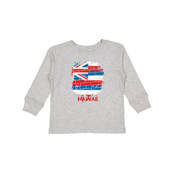Inktastic Graffiti Hawaii State Flag Boys or Girls Long Sleeve Toddler T-Shirt