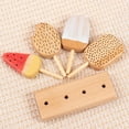 thumbnail image 2 of Wood Simulation Ice Cream Children‘s Beech Simulation Ice Cream Stick Kitchen Play House Popsicle Building Blocks Toy well made, 2 of 10