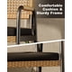 thumbnail image 2 of Set of 2 patio rattan sillas con cushions - all-weather outdoor dining armchairs con armrests y metal frame para patio y garden (negra), 2 of 6