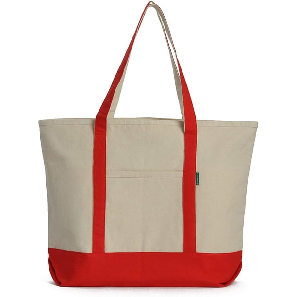 Heavy Duty Cotton Canvas Tote Bag Women's for Grocery ...