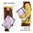 thumbnail image 4 of Accordion File Organizer with Zip Closure 13 Pockets Expanding File Folder Letter A4 Paper Document Organizer for Home Office Cute Pastel Watercolor Floral, 4 of 7