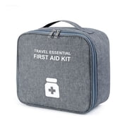 Huanglei Large Portable 25×22×12cm – Gray Fabric Emergency With Handle For Travel Home Camping Hiking & | Spacious Organizer For Supplie