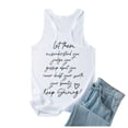 thumbnail image 2 of Camiseta sin mangas con estampado de letras para mujer - Camiseta divertida con estampado gráfico, cuello redondo informal, corte holgado - S-XXL, 2 of 5