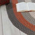 thumbnail image 2 of Super Area Rugs Bradford Indoor Outdoor Reversible Braided Rug 4' x 4' Round - Gray & Red, 2 of 5