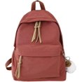 thumbnail image 1 of LinYooLi Fashion Canvas Nylon Backpack Satchel for Women Men, Large Shoulder Bag Removable Pendant, 1 of 5