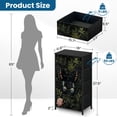 thumbnail image 3 of Moody Dresser for Bedroom with 4 Storage Drawers Dark Floral Plant Vintage Bee Dragonfly Butterfly Moody Gothic Dressers Chest of Drawers Steel Framed Fabric Closet Organizers for Entryway, 3 of 7