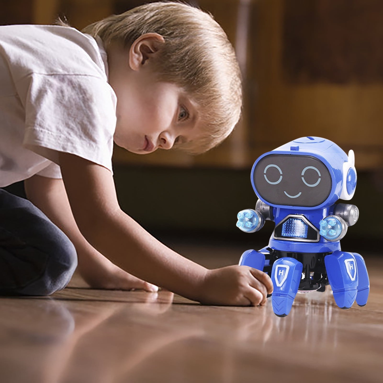 Xubinwww Six Robot Children's Intelligent Singing And Dancing Robot Boy And Girl Toys Alphabet Activity Hide And Seek Beehive Extra Large for Kids Hand Games for Boys Games for 2-4 Years Bottle