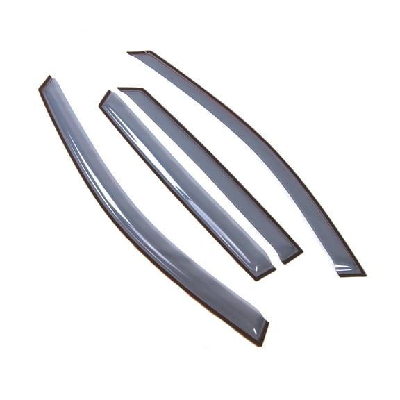 Tuningpros LWD2-642 Outside Mount Window Visor Deflector Rain Guard Light Grey 4 Pcs Set For 2013-2016 Hyundai Santa Fe