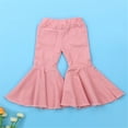 thumbnail image 4 of MesaSe Kids Girls Pants Ripped Flare Pants Elastic Waist Hollow Out Trousers, 4 of 6