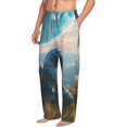 thumbnail image 6 of Salouo Astronaut Contemplating Planet Print Pajama Pants for Men, Lounge Pants Elastic Waistband Casual Men's sleepwear Loungewear Sleep Pajama Pant -Large, 6 of 7