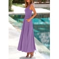 thumbnail image 4 of Vestido PRETTYGARDEN casual de verano sin mangas maxi morado S, 4 of 9