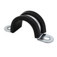 thumbnail image 2 of M22 EPDM Rubber Lined U Shaped Pipe Tube Strap Clamps Clips Fasteners 3pcs, 2 of 3