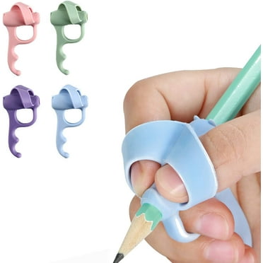 Pedaxi Pencil Grip, Blue Pink Green Purple, 4 Count
