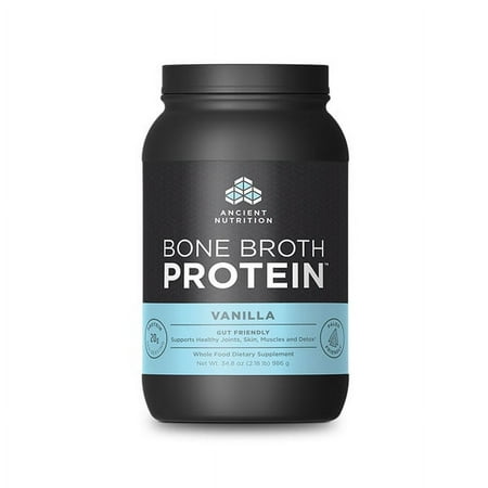 Ancient Nutrition, Bone Broth Protein, Vanilla, 40 servings