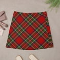 thumbnail image 4 of Royal Stewart Tartan Cross Plaid Mini Skirt mini denim skirt Woman skirt Dresses, 4 of 7