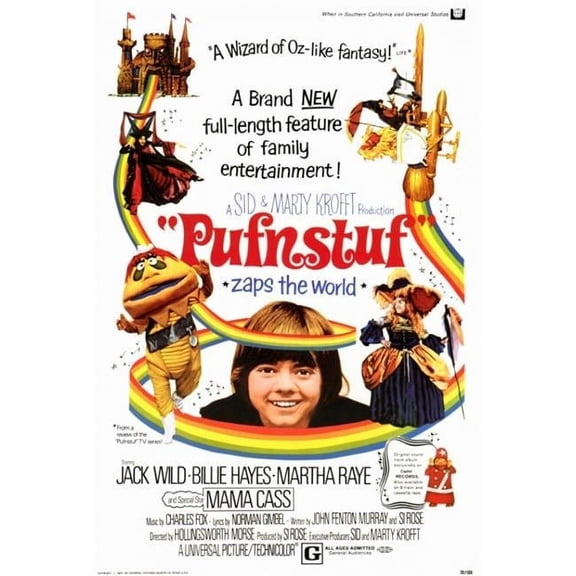 Pufnstuf Movie Poster Print - 27 x 40