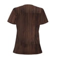 thumbnail image 4 of Naloa Vintage Wood Print T-Shirts Short Sleeve V Neck Tees for Women Fashion Tops Trendy Lightweight Soft Casual Summer Outfits Clothes, 4 of 5
