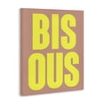 thumbnail image 2 of Stupell Industries Contemporary Bisous Kiss Typography Canvas Art, 24 x 30, by House of Lulu, 2 of 7