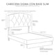thumbnail image 5 of Box Base cama Slim DICASA Matrimonial Cabecera Sigma Negro, 5 of 5