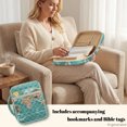 thumbnail image 5 of HELLHERO Elastic Polyester Quilted Bible Cover Case with Waterproof, Map Design Inner Pockets Lightweight Scripture Book Cover Organizer for Church Study, 5 of 9