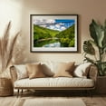 thumbnail image 3 of The New River Gorge Bridge - West Virginia Photography Bridge Nature Landscape Waterfall Scenic Forest Travel Poster Black Framed Wall Art Print 8 x 10 inches, 3 of 4