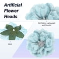 thumbnail image 2 of Uxcell 30-Pack Cabezas de Peonías Artificiales, Cabeza de Peonía de Seda Falsa de 2.4 Pulgadas para Boda/Ramo/Pared de Flores [Azul, 6cm], 2 of 7