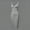 Gray, variant on Round Neck Solid Color Sleeveless One Piece Shapewear Women Waist Cincher Comfy Tummy Control Slimming Fashion Everyday Under Clothing Bodysuit Black 3XL