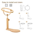 thumbnail image 1 of Rdeghly Embroidery Stand Hoop Wood Embroidery & Cross Stitch Hoop Ring Frame Adjustable Sewing Tools, Stitch Hoop, Embroidery Stand Hoop, 1 of 8