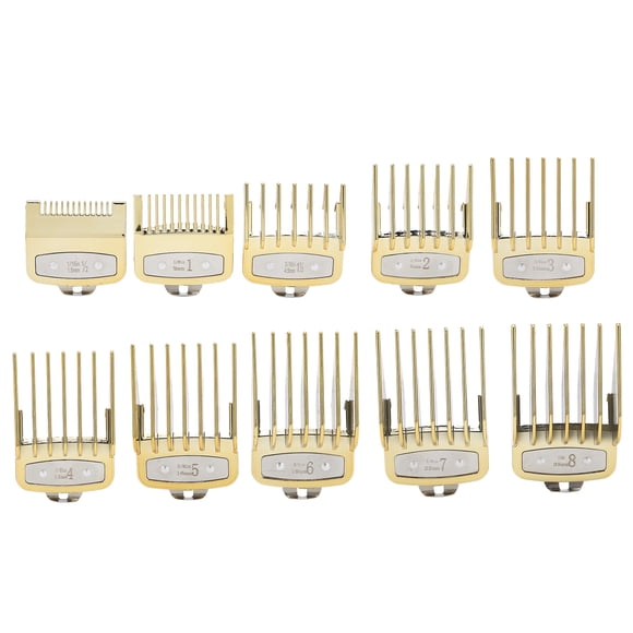 Peine guía para cortapelos, peine guía de 10 piezas, peine guía de repuesto profesional, juego de peine guía para el cabello, resistente y resistente
