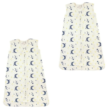 UPC: 0660168888423 | Touched by Nature Unisex Baby Organic Cotton Sleeveless Wearable Sleeping Bag  Sack  Blanket  Moon 2-Pack  6-12 Months